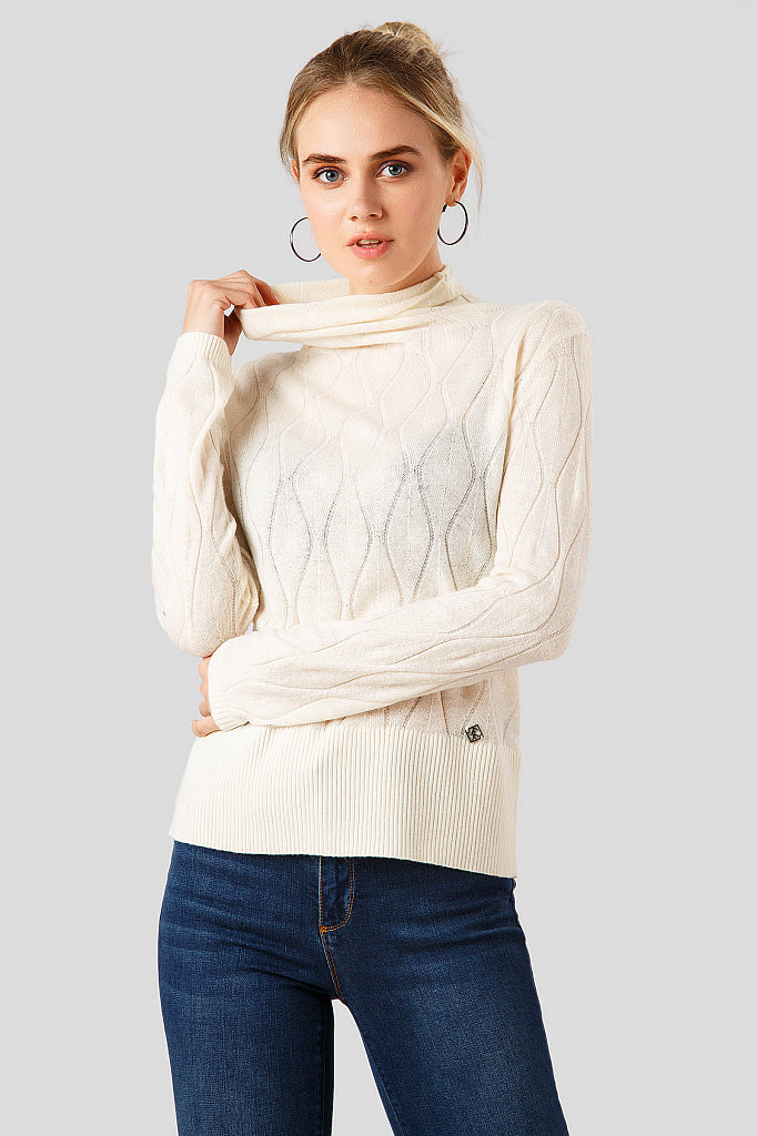 Ladies' knitted jumper A18-11127