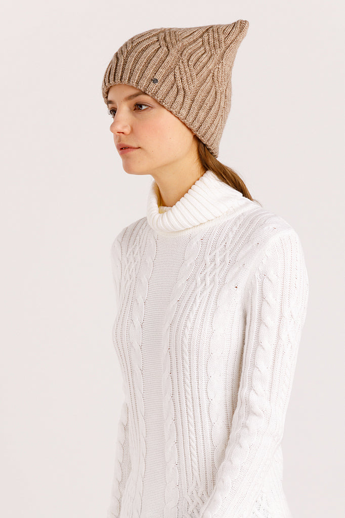 Ladies' knitted cap A19-32133