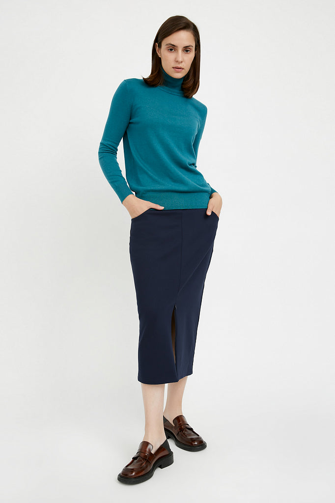 Ladies' knitted jumper A20-11103