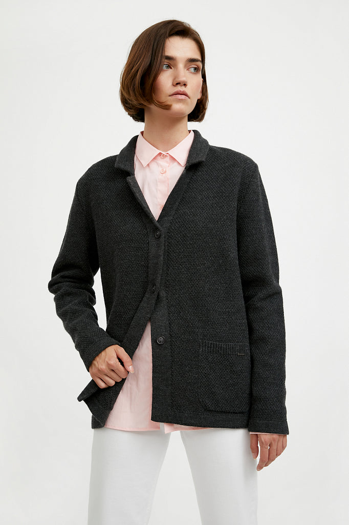 Ladies' knitted jacket A20-11104