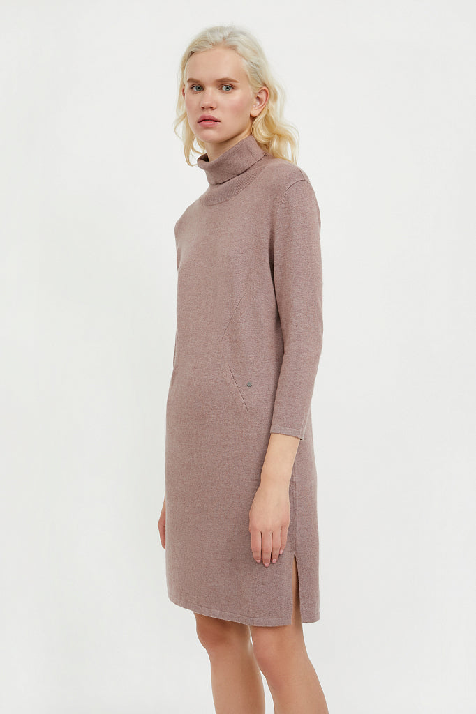 Ladies' knitted dress A20-11120