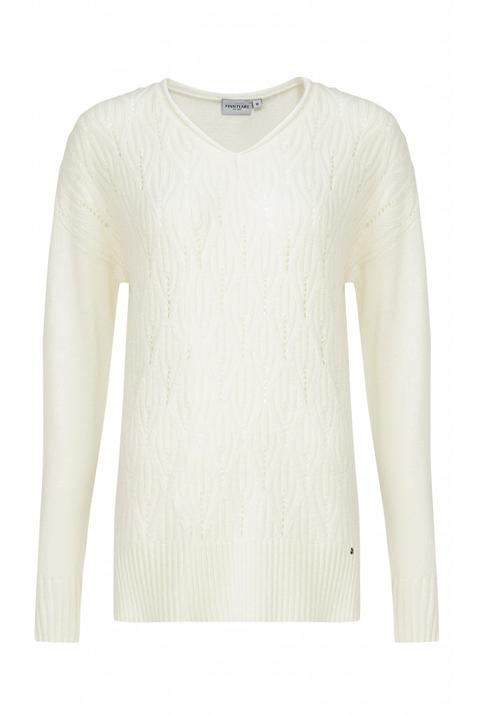 Ladies' knitted jumper A20-11127