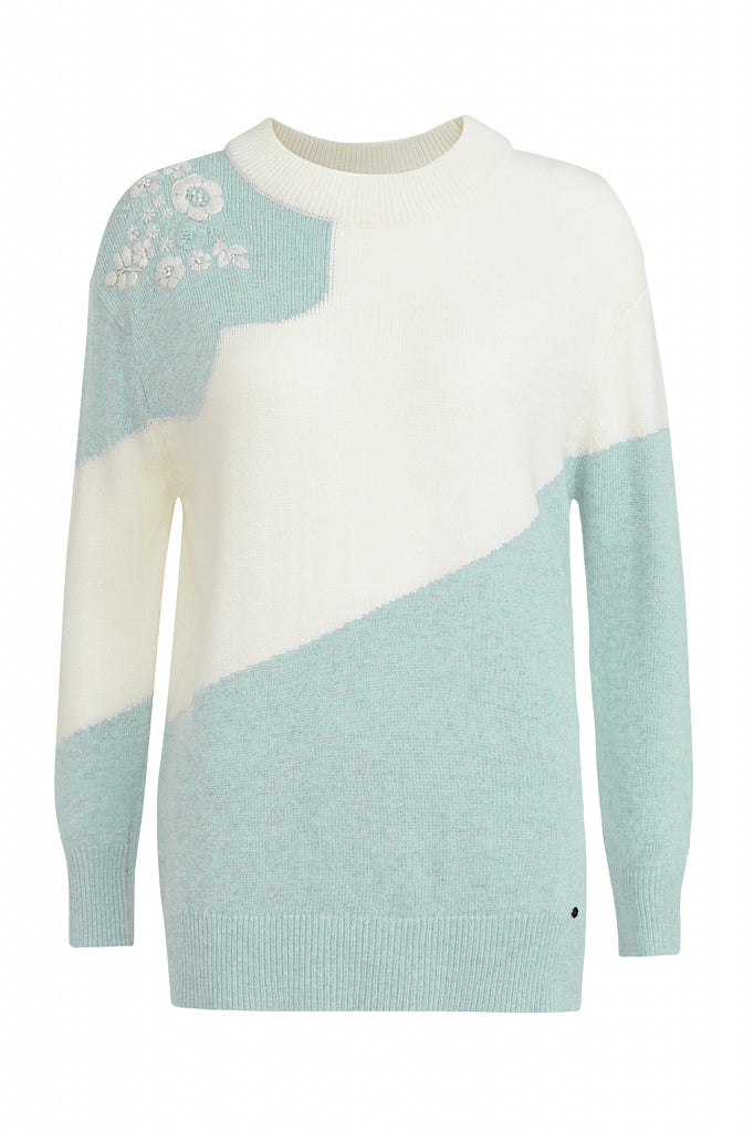 Ladies' knitted jumper A20-11128