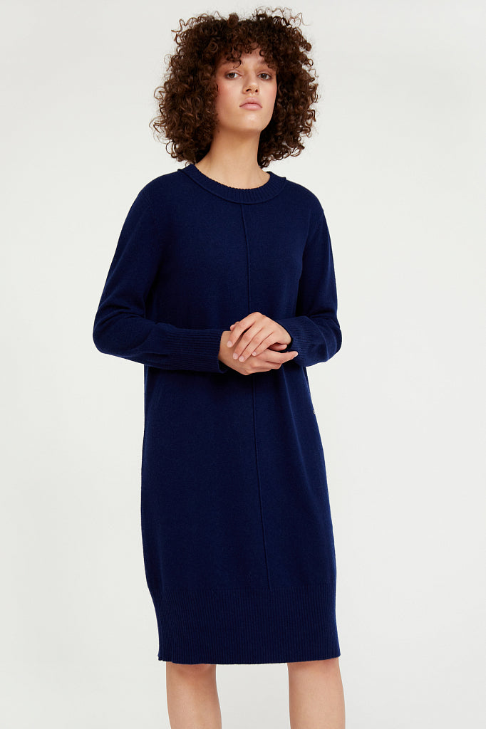 Ladies' knitted dress A20-11134