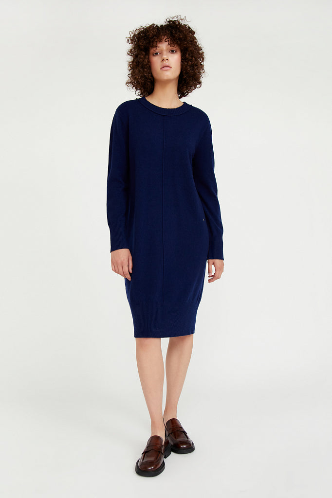 Ladies' knitted dress A20-11134