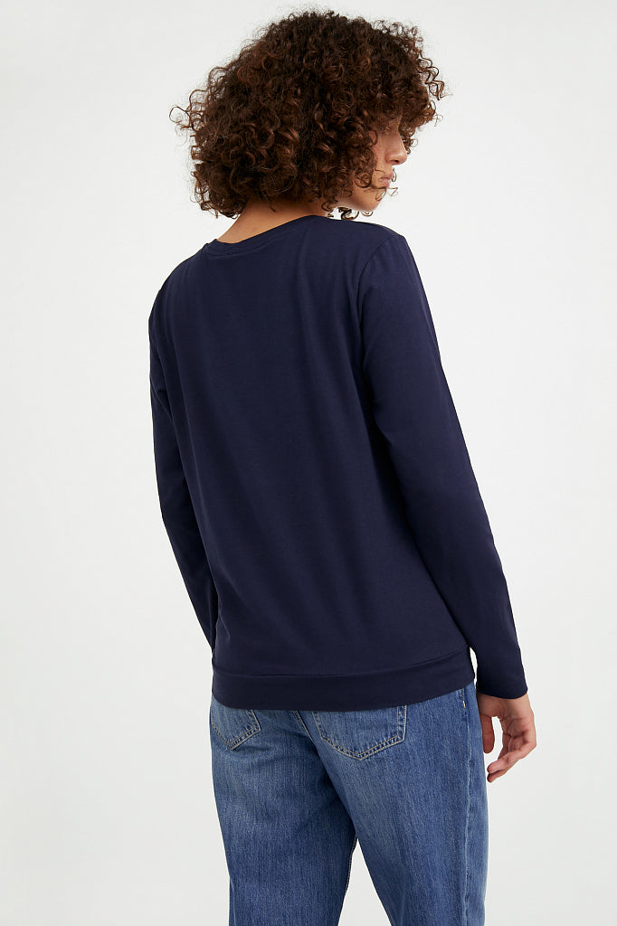 Ladies' knitted blouse A20-12048