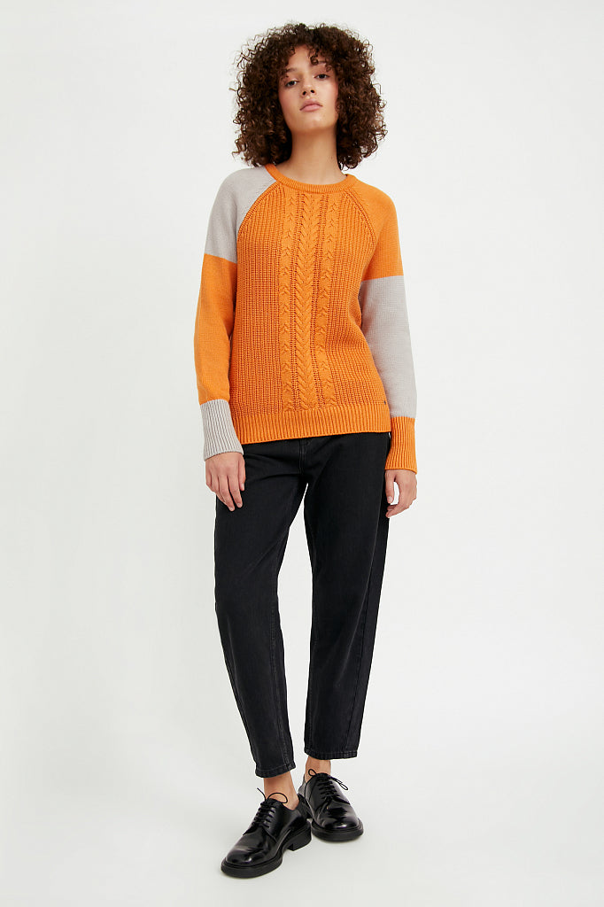 Ladies' knitted jumper A20-12100