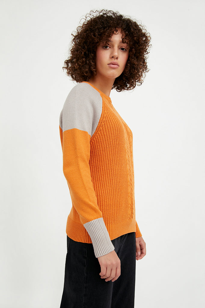 Ladies' knitted jumper A20-12100