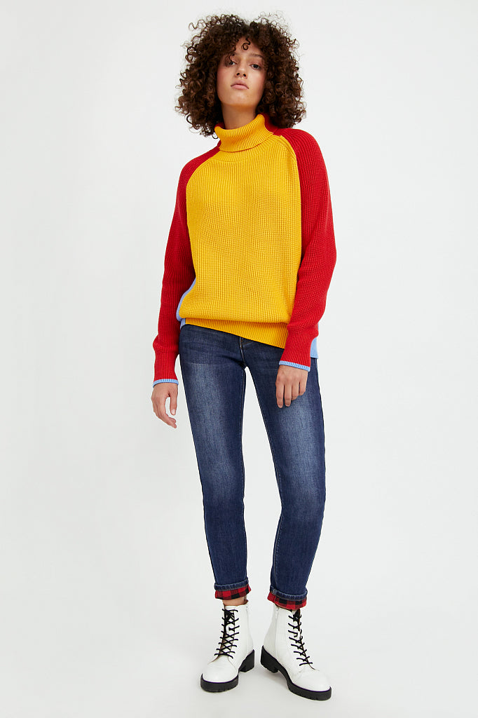 Ladies' knitted jumper A20-12104