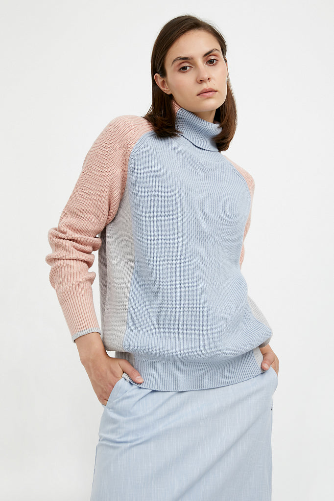 Ladies' knitted jumper A20-12104
