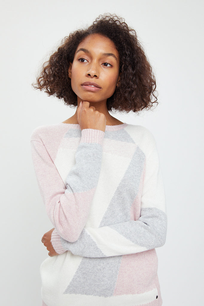 Ladies' knitted jumper A20-12110
