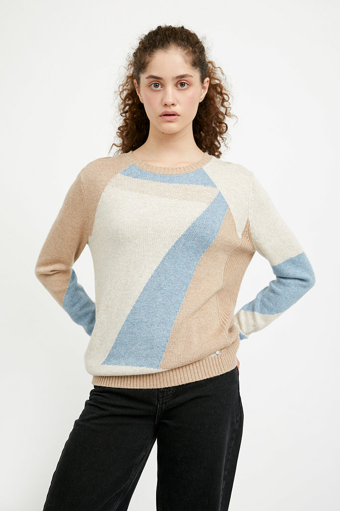 Ladies' knitted jumper A20-12110