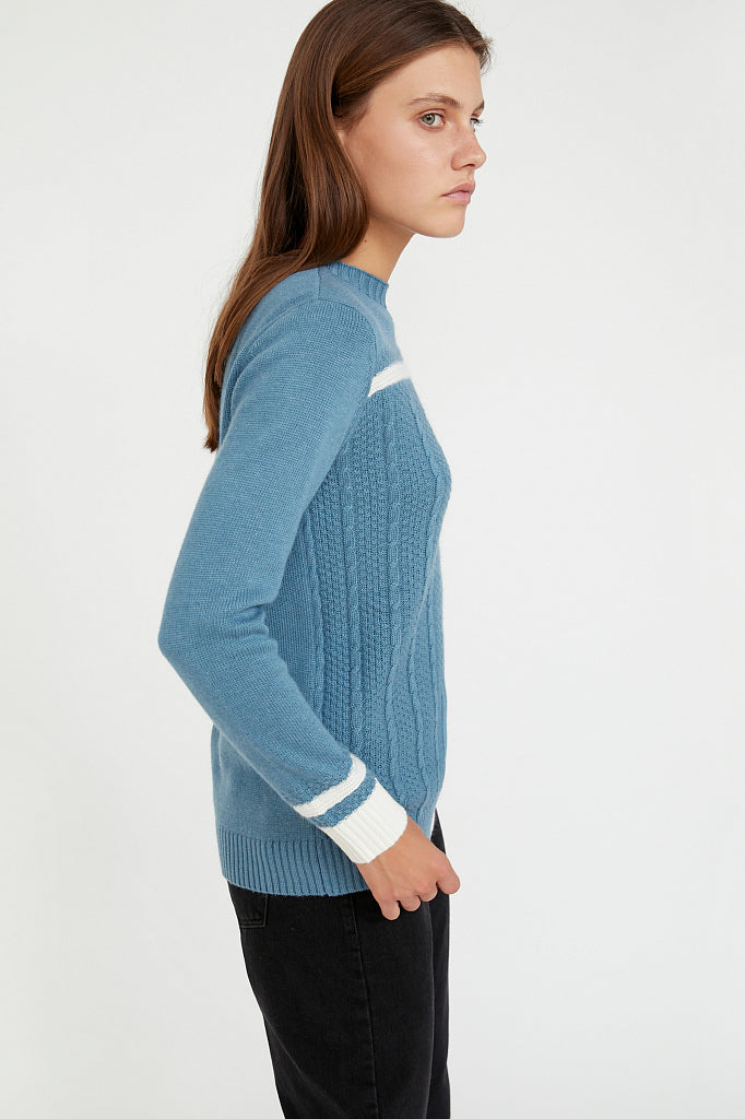 Ladies' knitted jumper A20-12111