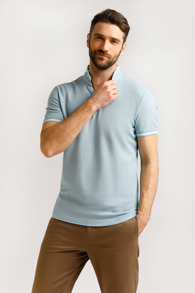 Men's knitted shirt B20-21036M
