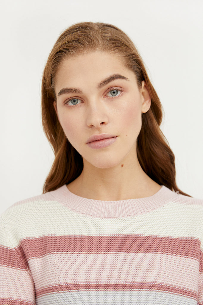 Ladies' knitted jumper B21-11105
