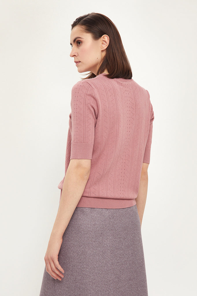 Ladies' knitted jumper B21-11113