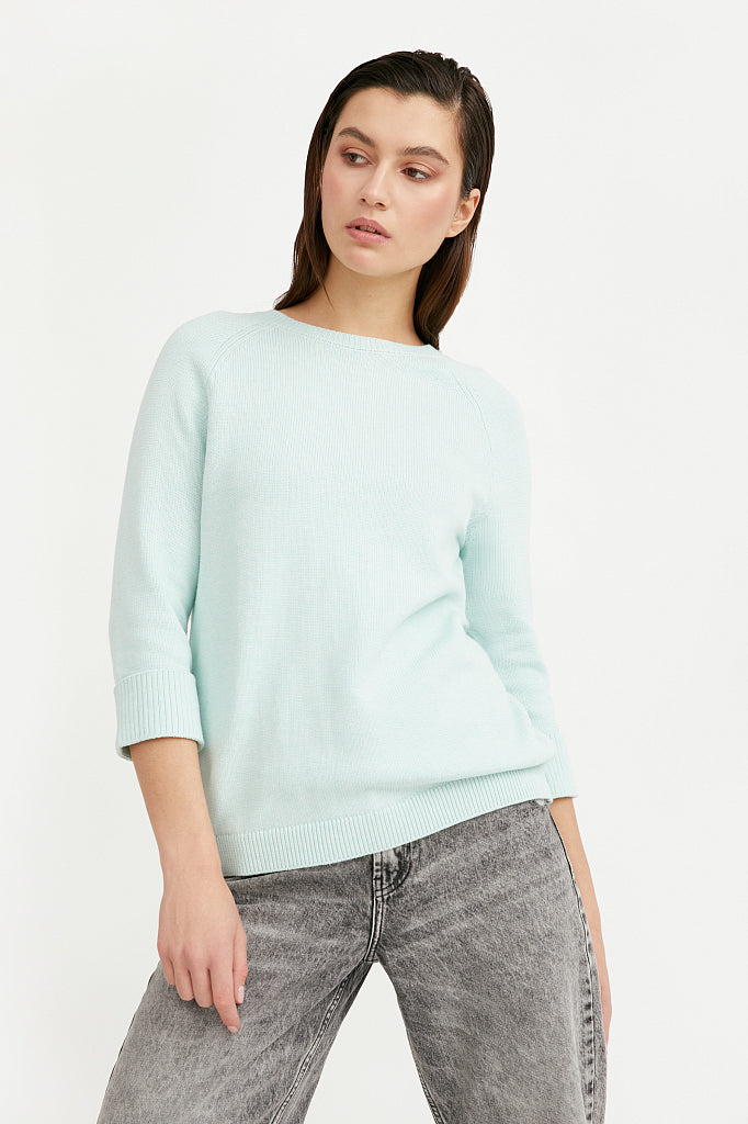 Ladies' knitted jumper B21-11119