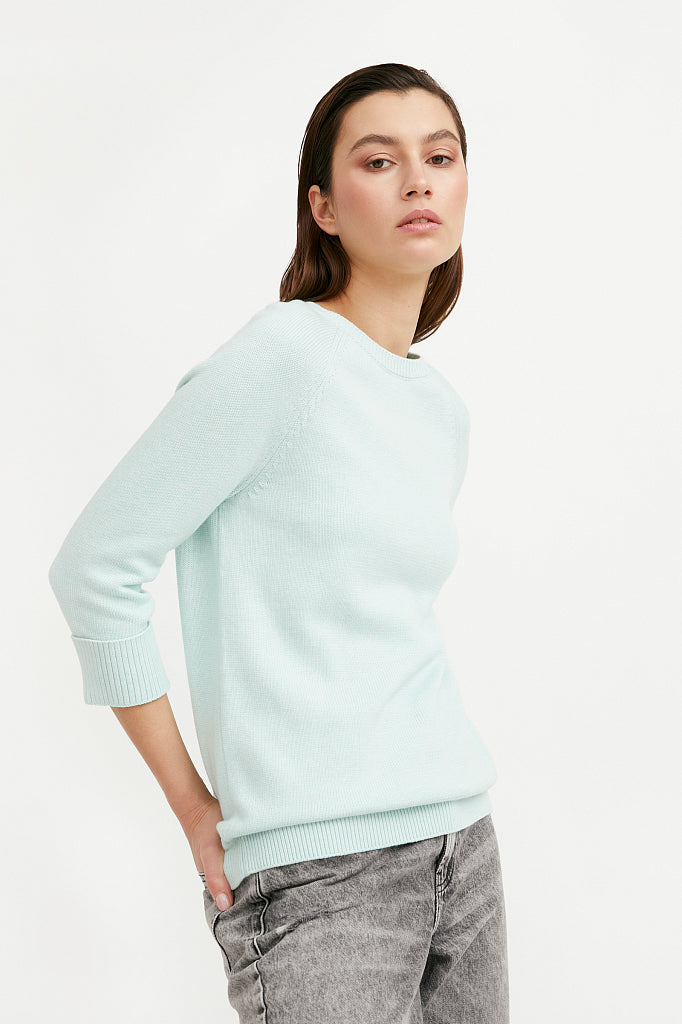 Ladies' knitted jumper B21-11119
