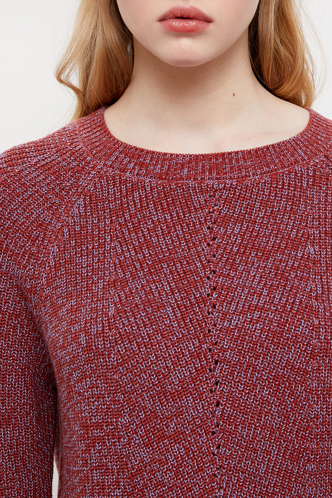 Ladies' knitted jumper B21-12108