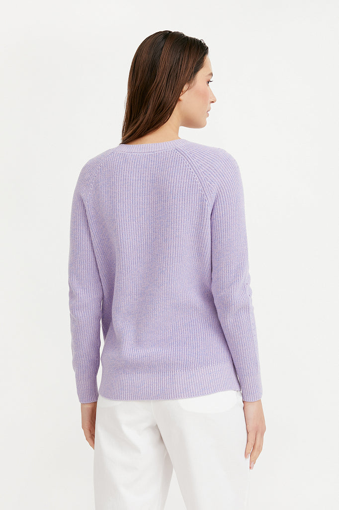 Ladies' knitted jumper B21-12108