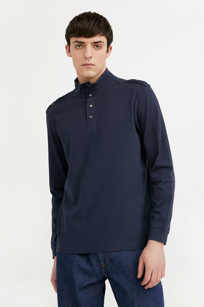 Men's knitted shirt B21-21019