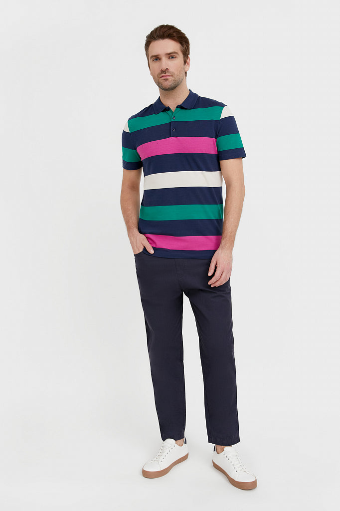 Men's knitted shirt B21-21031