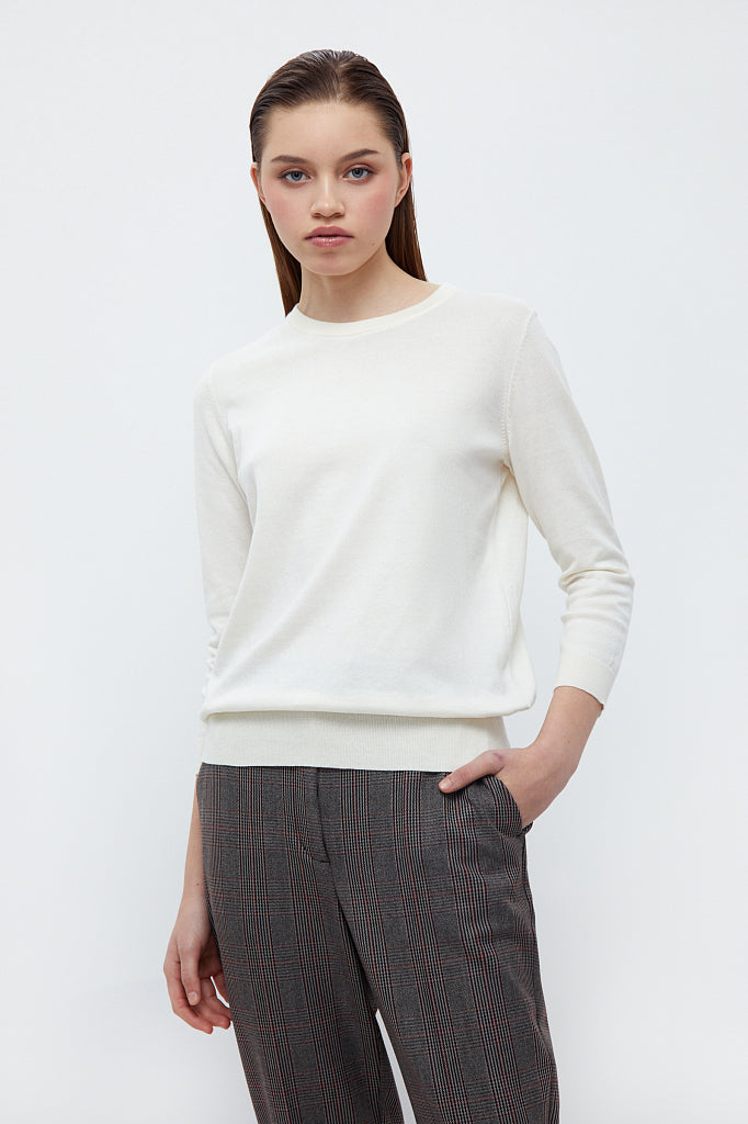 Ladies' knitted jumper BAS-10101