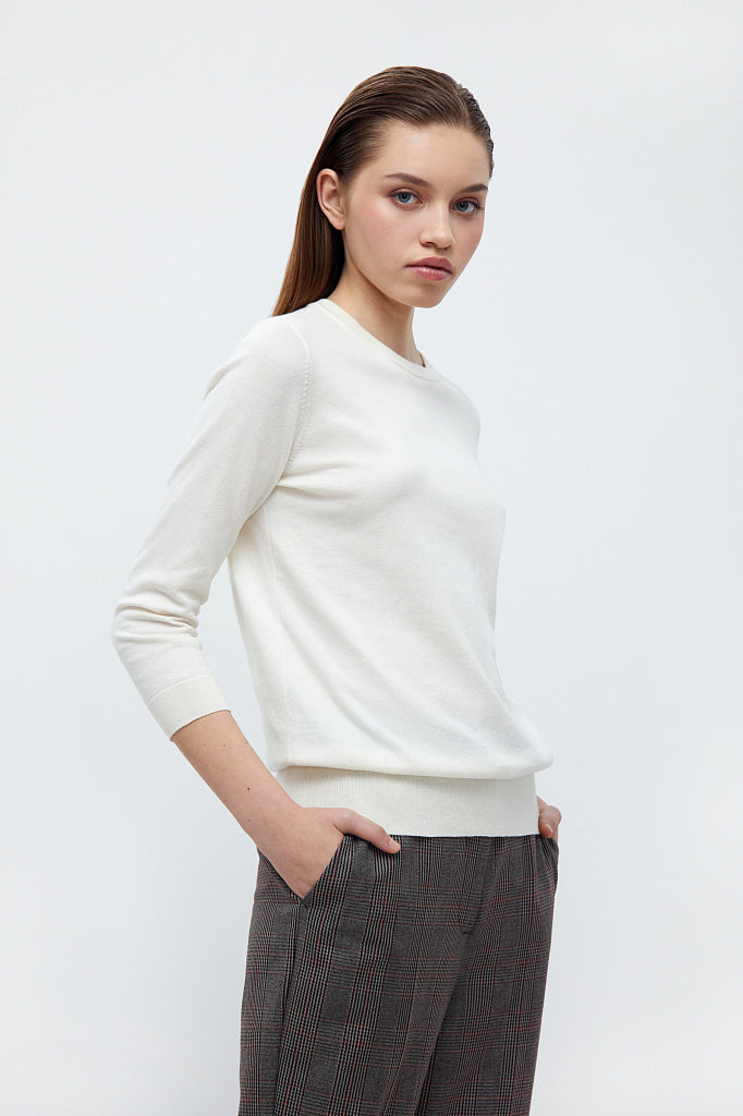 Ladies' knitted jumper BAS-10101