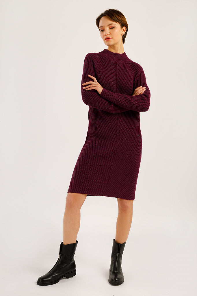 Ladies' knitted dress W19-11121