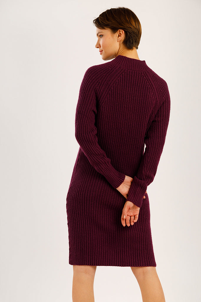 Ladies' knitted dress W19-11121
