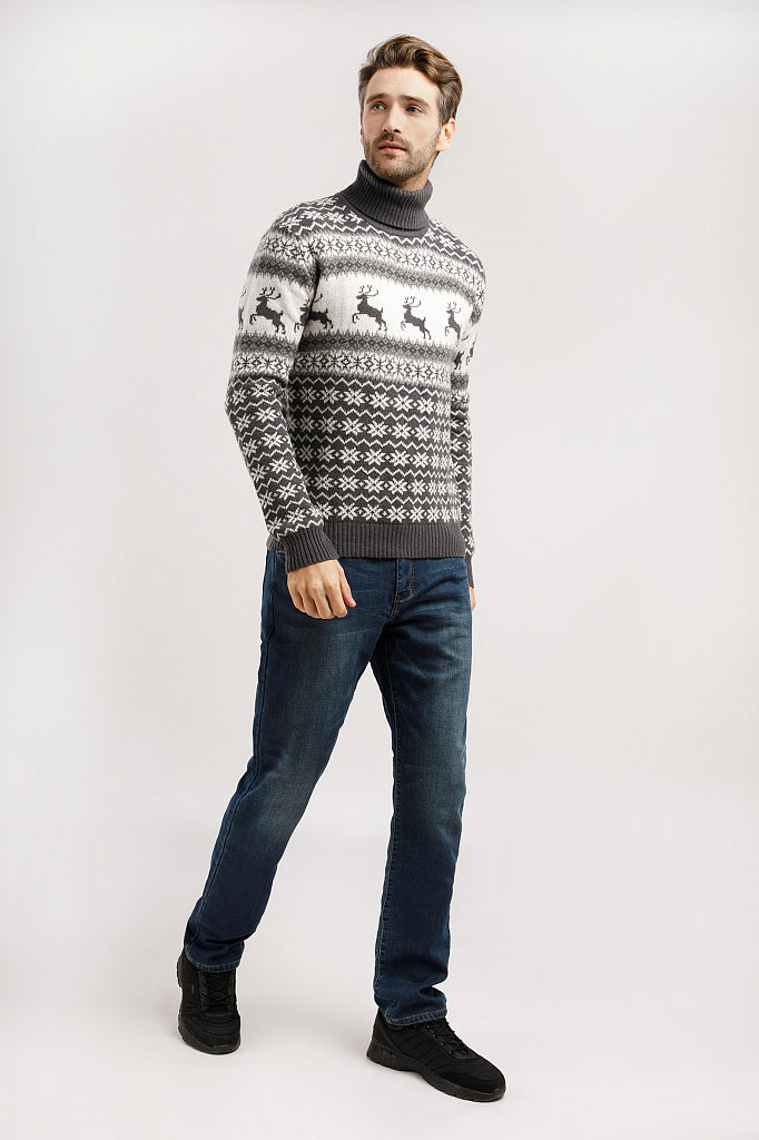 Men's knitted jumper W19-22111